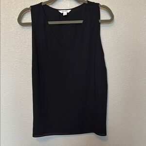 Nine West Sleeveless V-Neck Tank Top Blouse - Size XL - Black